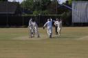 Andover centurion Thaura Watta Waduge stumped by Ian Tanner from James Taylor's bowling