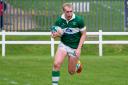 Winger Matthew Woodhouse who scored a hat-trick of tries against Buckingham