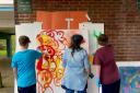 Graffiti art is being used to decorate the set of the upcoming production of The Tempest at Churchill Gardens.