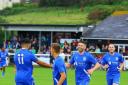 Salisbury celebrate against Mousehole. Picture by Andrew Palk