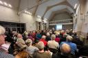 Residents gathered in Radnor Hall to discuss the Local Plan.