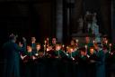 Choristers and candles at Salisbury Cathedral -