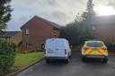 A police presence and cordon has been in place at an address on Hawksridge Road