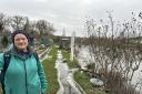 Maggie Crowther was dismayed by the flooding of the allotments