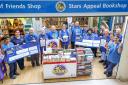 Stars Appeal Bookshop and bucket collection volunteers with staff from the Pembroke Cancer Unit and Dr Anna Barton