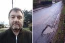 Gary Burnett's £120 claim to Hampshire County Council for pothole damage was refused.