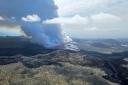 A volcano erupts in Grindavik, Iceland (Birn Oddsson/Iceland Civil Defense via AP)