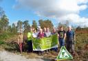 Avon Heath Country Park volunteers and staff celebrate getting Green Flag Award