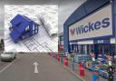 Planning applications include one for Wickes on Hatches Lane. Google Maps image
