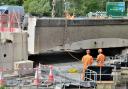 Bridge replacement works on the A31 at Ringwood. Picture: Derek Maidment