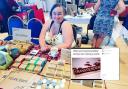 Fiona Ryan running a Salisbury Soaps stall. Pictures taken from Facebook and Instagram.
