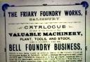 An advert for the 1904 sale of the Friary Foundry Works in Salisbury
