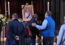 People mourning The Queen in Salisbury Cathedral by Russell Sach