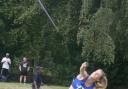 Emily Cartledge throwing her way to victory in the javelin