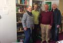 Ringwood and Fordingbridge Lions Club members with volunteers at the foodbank distribution centre in Fordingbridge