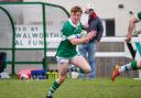 Fly-half Jack Fitzgerald sprints in for Salisbury’s fourth try