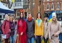 Organisers of the Ukrainian market stall  in Salisbury