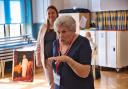 Queen Elizabeth II's dressmaker Maureen Rose visited Forres Sandle Manor School to tell children her stories of dressmaking and life behind palace walls.