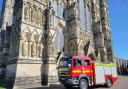 Fire engines responded to Salisbury Cathedral after an alarm was sounded.