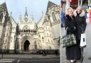 Left: The High Court in London, and right: Victoria Delville-Cutts and Charlotte Springall
