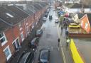Ashley Road flooded