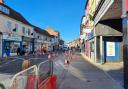 Part of the new pavement on Fisherton Street has opened.