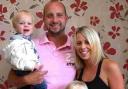 James Sobucinski and Nicola Morgan with their children Jake and Mollie.