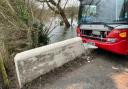 A Salisbury Reds bus driver crashed into Ford Lane Bridge on January 6.
