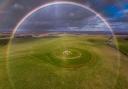 Full radial Rainbow over Stonehenge