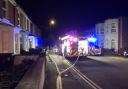 A fire started in the kitchen of a house in Devizes Road last night.