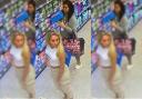CCTV image of two women who stole £80 worth of household products from Co-op