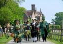 The Green Man Parade was revived in Burley after 175 years of absence.