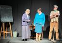 Redlynch Players' production of The Village School - from left, Jill Saunders (as Miss Clare), Gina Hodsman (as Miss Read) and Graham Collier (as Mr Willet).