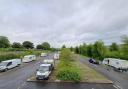 Travellers have set up an unauthorised camp at London Road Park and Ride in Salisbury.