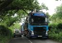 HGV on a country road