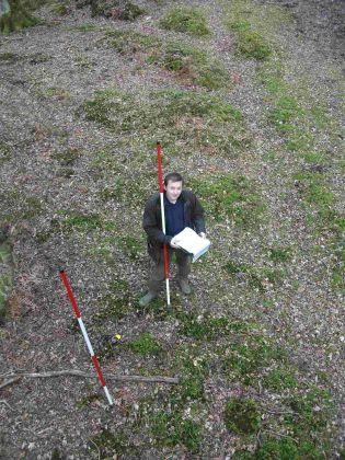 Tom Dommett ground truthing in the Forest