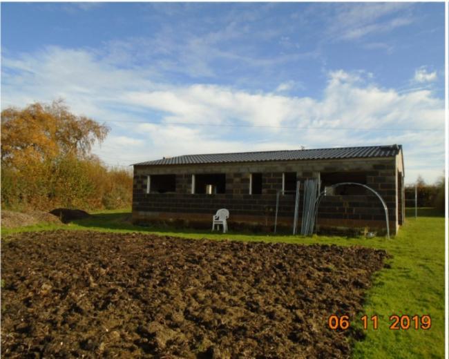 The unauthorised outbuilding, which has now been demolished, at Gorley Lynch, Hyde, near Fordingbridge. Picture: New Forest National Park Authority