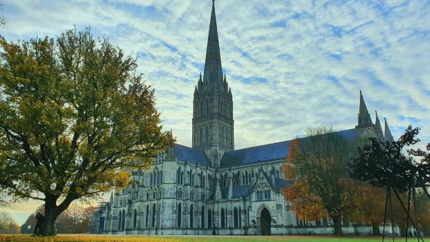 Salisbury Journal: Another cold and beautiful autumn morning at Salisbury Cathedral - Picture by camera club member Stalin Sunny