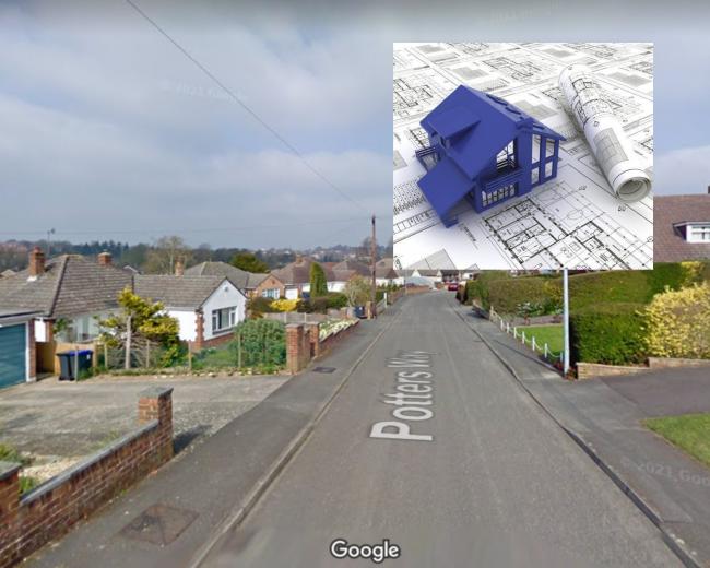 Google Maps image of Potters Way, Laverstock.