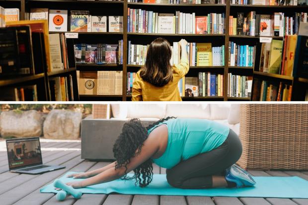 Salisbury Journal: Home workouts and book recommendations (Canva)