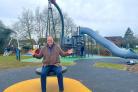 New play area - featuring Councillor Craig Rimmer.
