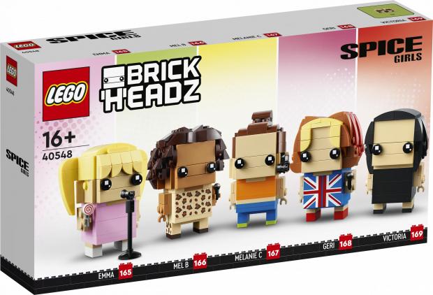 Salisbury Journal: LEGO Spice Girls Brick Headz packaging. Credit: LEGO
