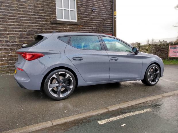Salisbury Journal: The Cupra Leon on test during stormy conditions 