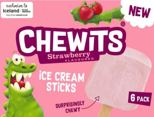Salisbury Journal: Strawberry flavoured Chewits Ice Cream Sticks. Credit: Iceland