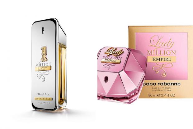 Salisbury Journal: Paco Rabanne fragrances: 1 Million Lucky (left) and Lady Million Empire (right). (The Fragrance Shop/Canva)