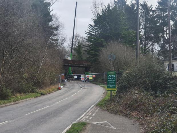 Salisbury Journal: Closure on the C10 Station Road under the A35 Holmsley Bridge
