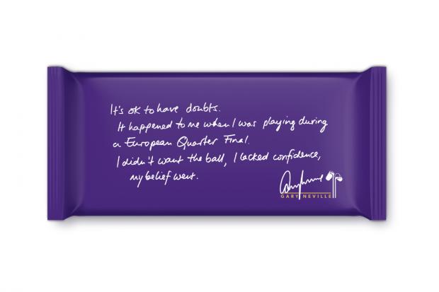 Salisbury Journal: Gary Neville Give a Doubt Bar (Cadbury)