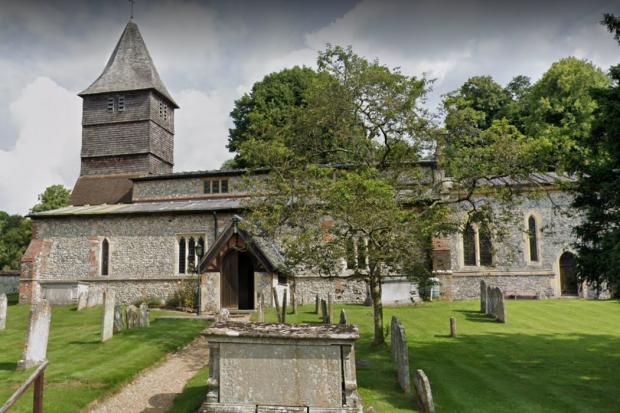 St Peter’s Church in Hurstbourne Tarrant. Image: Google Street View