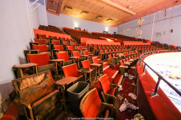 Salisbury Journal: The red velvet seating overlooks the bingo hall