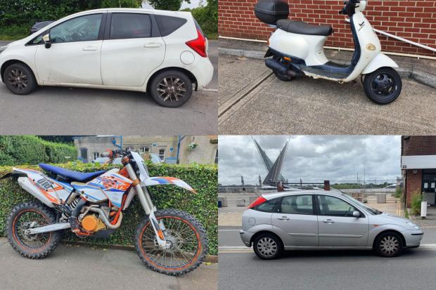 Vehicles seized by Dorset Police No Excuses team